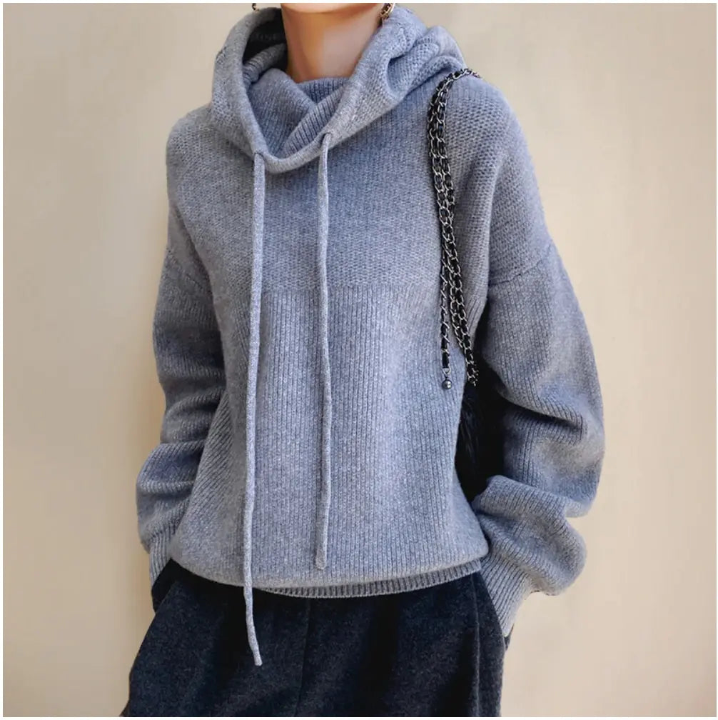 Women's Merino Wool Turtleneck Sweater (One Piece)