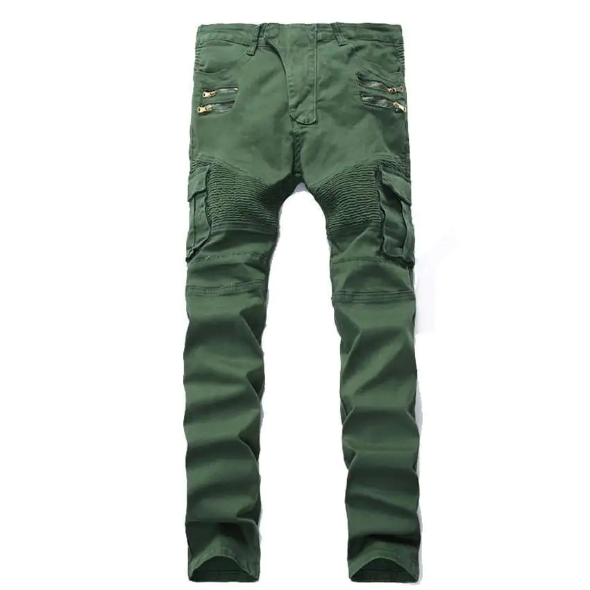 Men's Ripped Slim Fit Denim Jeans