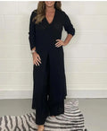 Lenka® Women's Two-Piece Set with Long Top and Pants