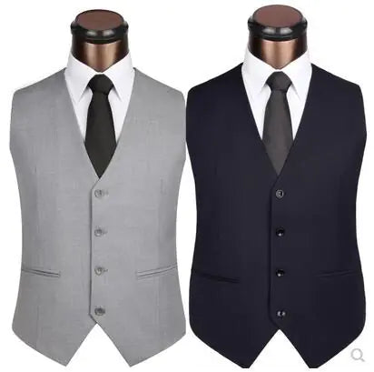 Men's Slim Fit Korean Style Suit Vest (Groom's Attire)
