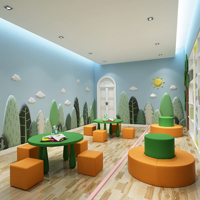 Forest-Themed Soft Wall Padding for Kids' Rooms