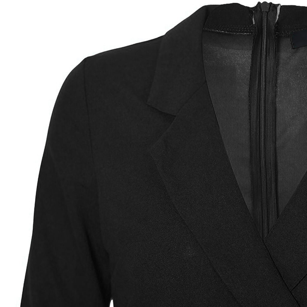 Buttoned Long Sleeve Bodycon Dress for Work (In Stock)