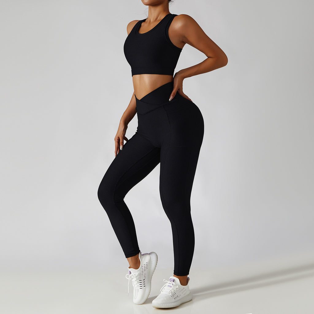 Women's Shockproof Push-Up Sports Bra