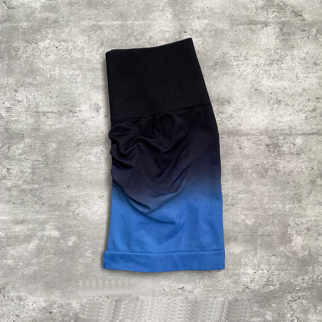 Gradient Seamless Yoga Shorts for Comfortable Workouts