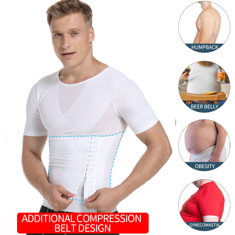 Men's Compression Shirts Body Shaper Tummy Slimming