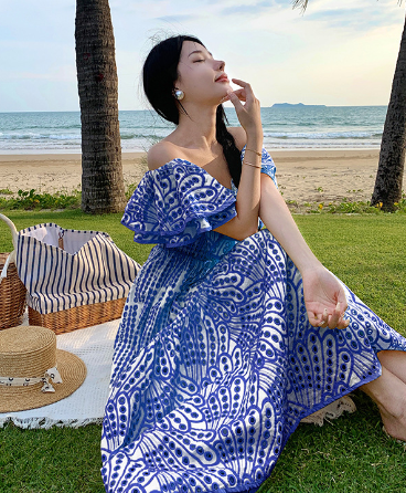 Chic Niche Dress with French Embroidery Details