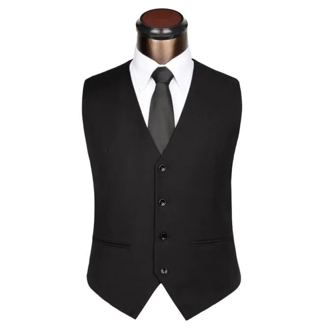 Men's Slim Fit Korean Style Suit Vest (Groom's Attire)