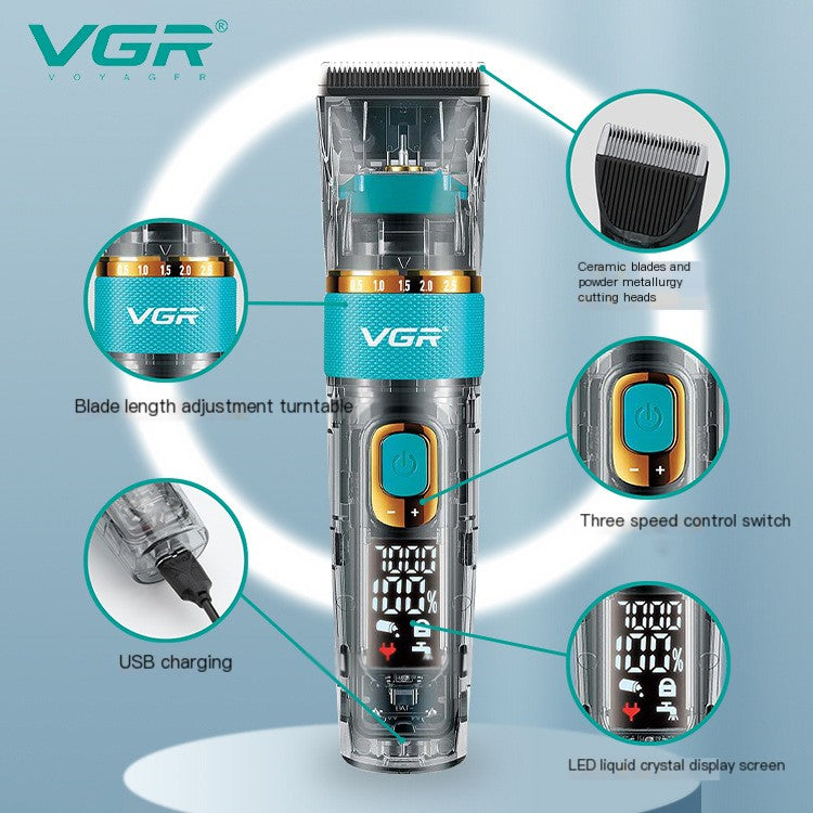 VGR695 Professional Hair Clipper with LCD Display