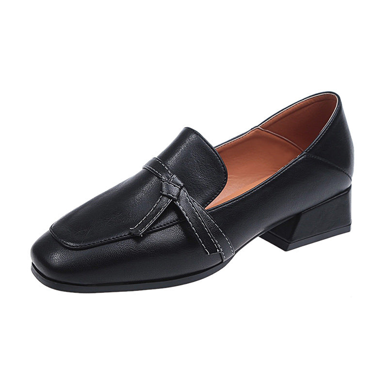 2019 Spring Vintage Low-Heel Bow Flats for Women