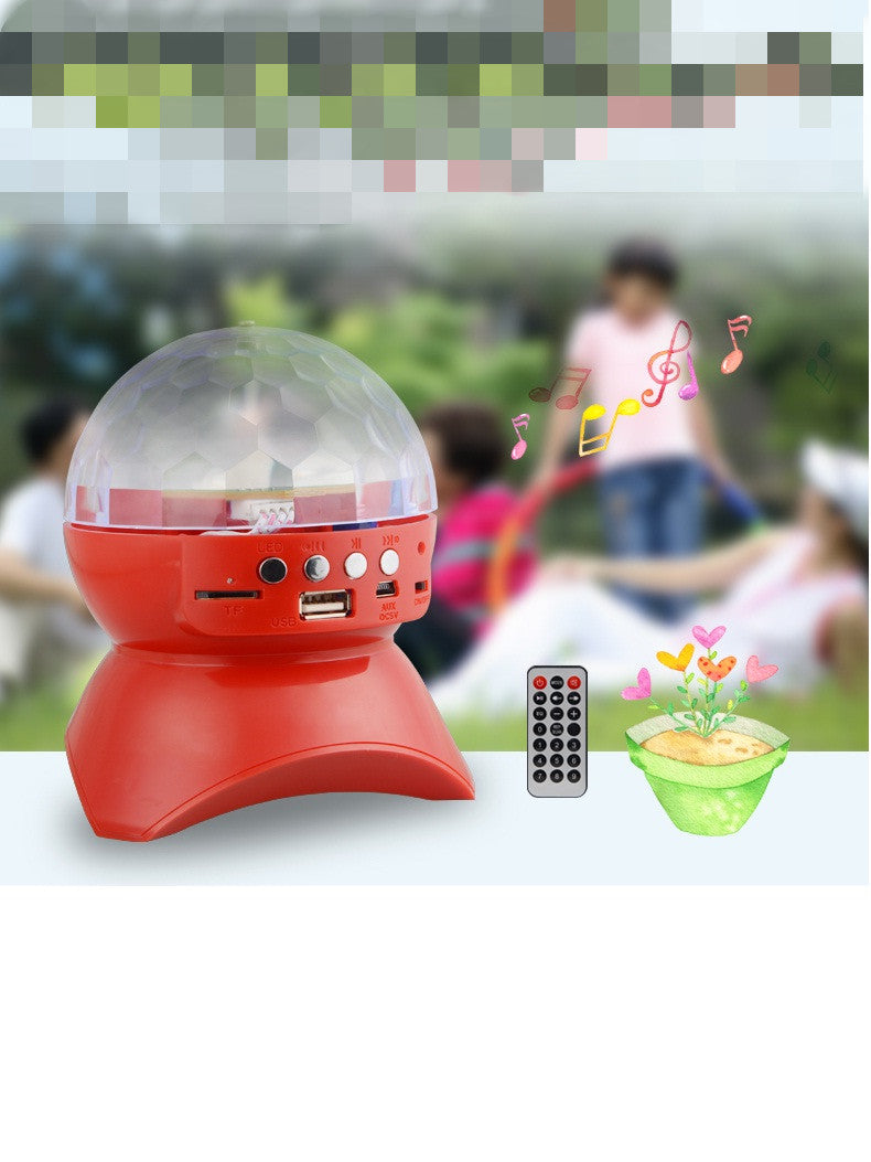 Colorful Mini LED Bluetooth Speaker with USB Connection
