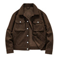 Men's Denim Jacket - Casual Multi-Pocket Windproof Coat