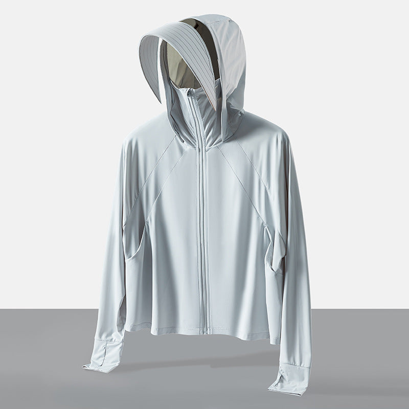 Women’s UV Protection Ice Silk Cape Cardigan Jacket