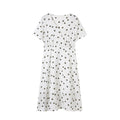 Summer Plus Size Floral Chiffon V-Neck Dress