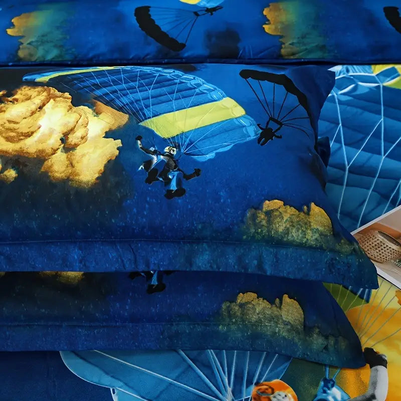 3-Piece Extreme Sports Printed Duvet Cover Set