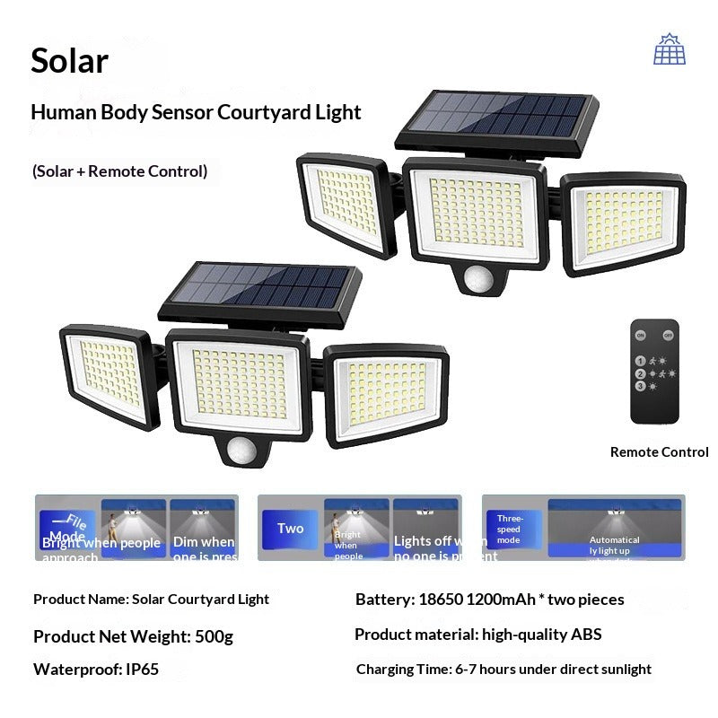 Split Solar-Powered Smart Light with Human Sensor