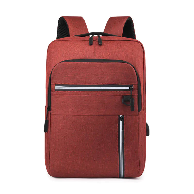 Men's Business Leisure Backpack with USB Charging