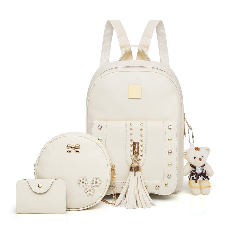 Fringe Studded Korean Style Backpack