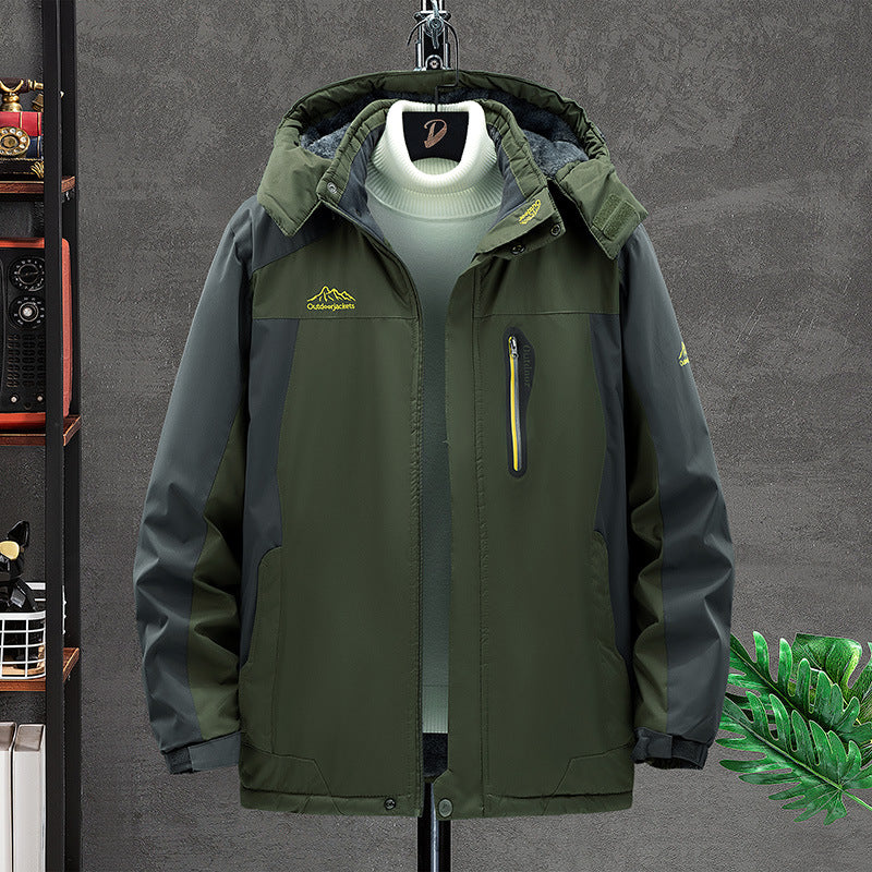 Thick Fleece Couples Outdoor Jacket for Winter Hiking
