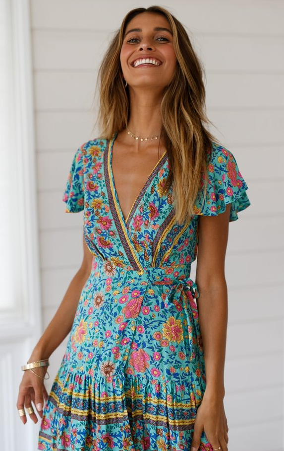 Bohemian Printed Dress Skirt
