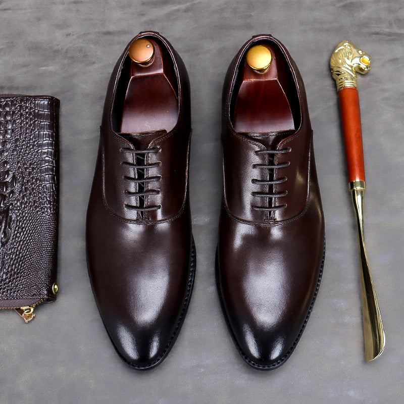 Leather Top Layer Cowhide Men's Business Shoes