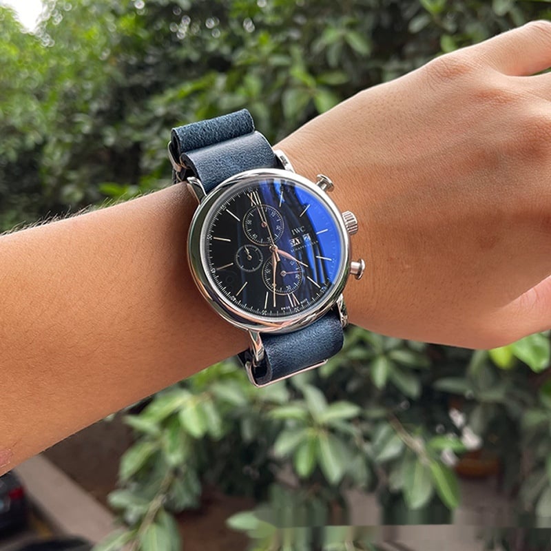 Retro Top Layer Cowhide Leather Watch Strap