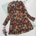 French Style Floral Doll Dress with Bell Sleeves