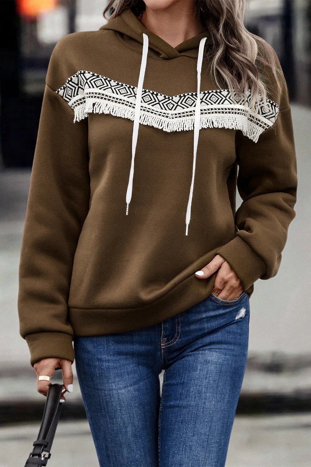 Autumn Women's Long Sleeve Hooded Sweater Coat