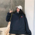 Women's Thick Fleece Hoodie - Loose Korean Style Sweatshirt