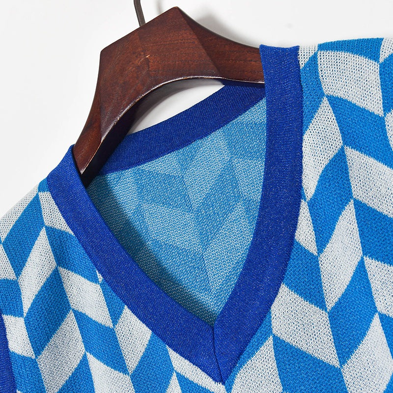 Color Block Knit Tank Top for Women - Sleeveless Pullover