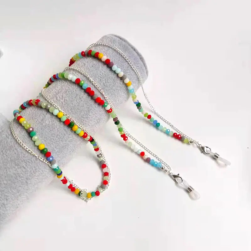 Colorful Beaded Sunglasses Chain for Women