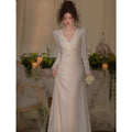 French Light Lace Trailing Dress