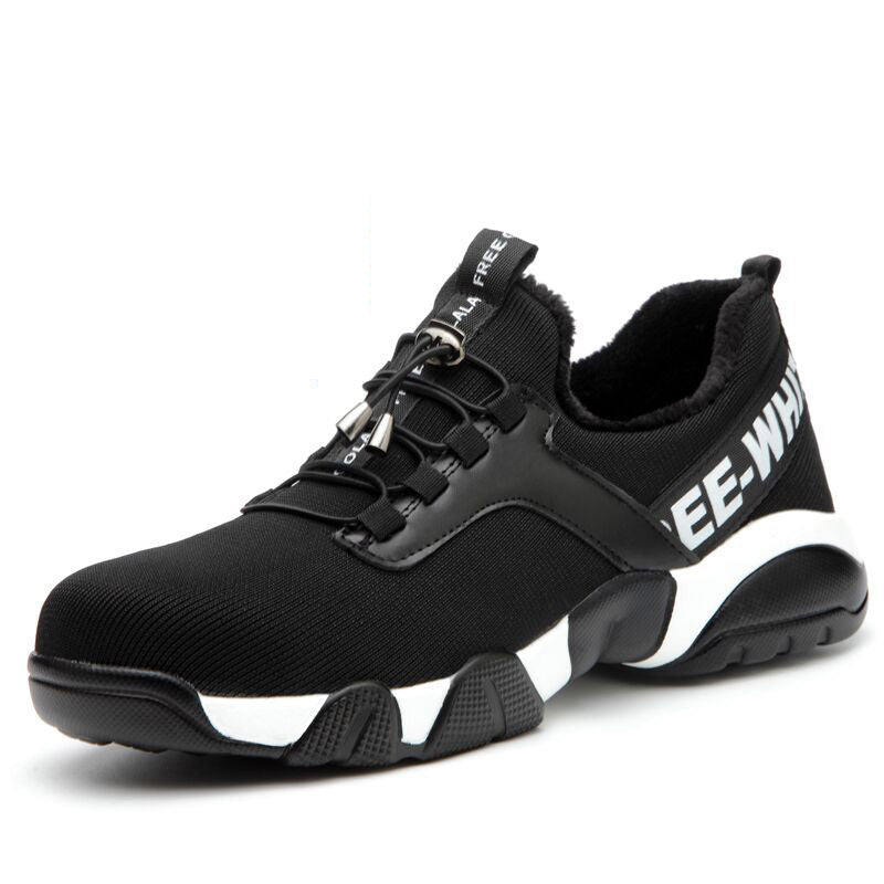 Men's Lightweight High-Top Safety Shoes for Winter Work