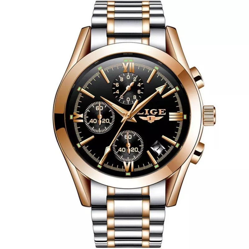 LIGE 9839SS 2022 Stylish Waterproof Quartz Men’s Watch