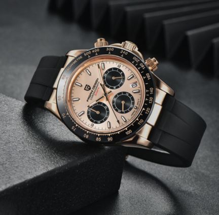 Pagani Design Sapphire Glass & Rubber Strap