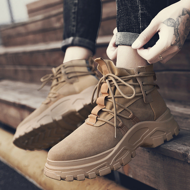Korean Style High-Top Winter Boots for Men