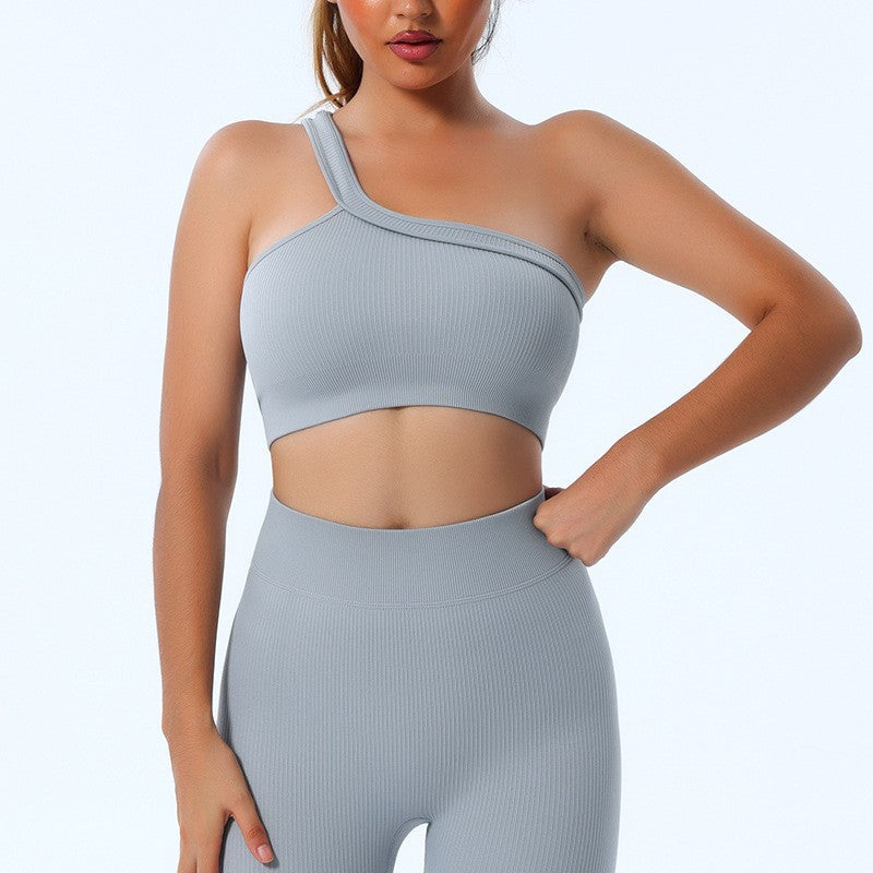 Seamless Yoga Set with Long Sleeve Top and Pants