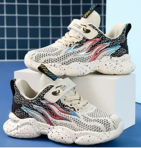 Bouncing Tiger Boys' Athletic Shoes - Breathable Knit Style