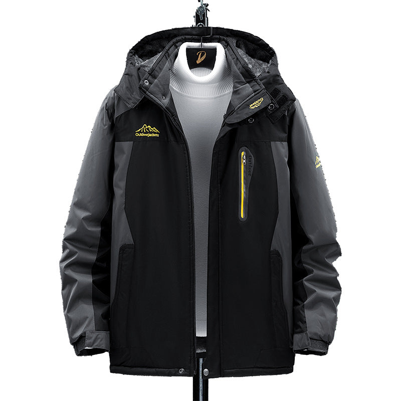 Thick Fleece Couples Outdoor Jacket for Winter Hiking