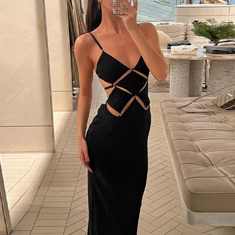 Summer Ladies Backless Slim Camisole Dress for Events
