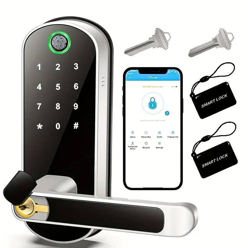 Fingerprint Indoor Wooden Door Lock