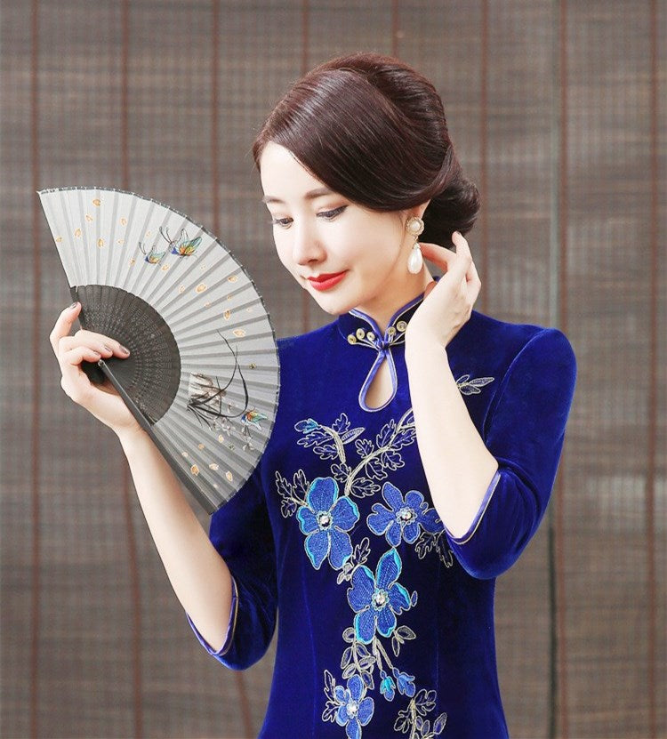 Vintage Ethnic Style High-End Wedding Dress with Beads