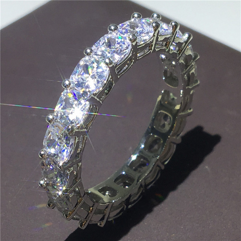 Handcrafted 925 Silver Eternity Promise Ring