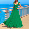 Women's Backless Lace-up Chest Wrap Dress