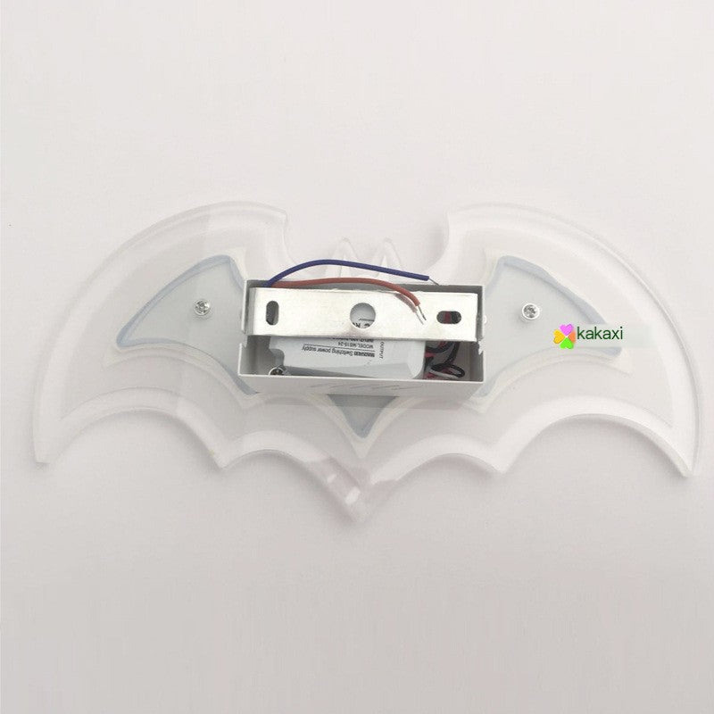 LED Acrylic Bat Wall Light for Creative Bedroom