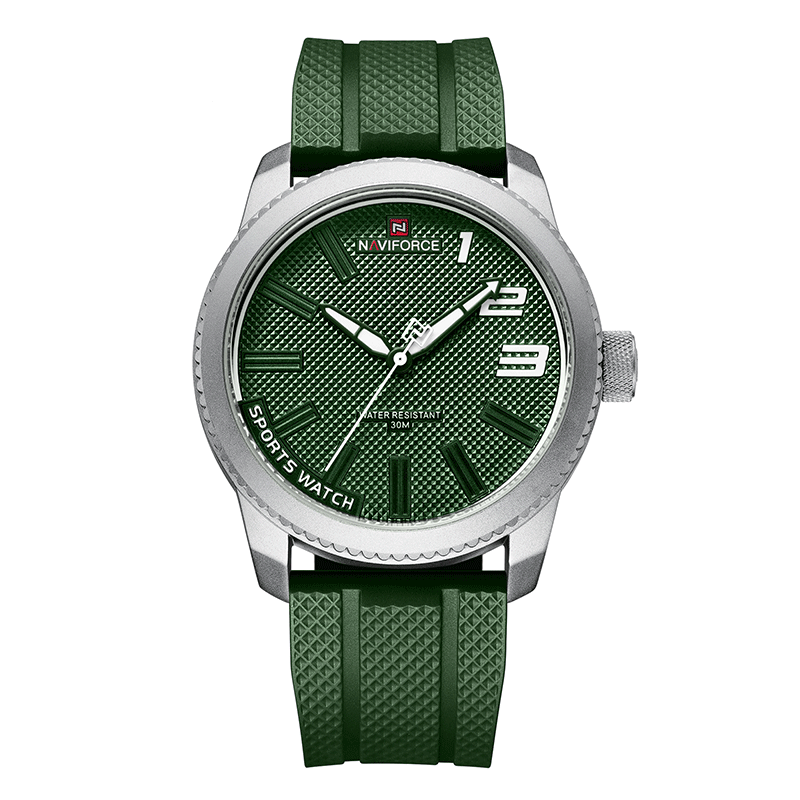 Trendy Junior High School Men's Quartz Silicone Watch