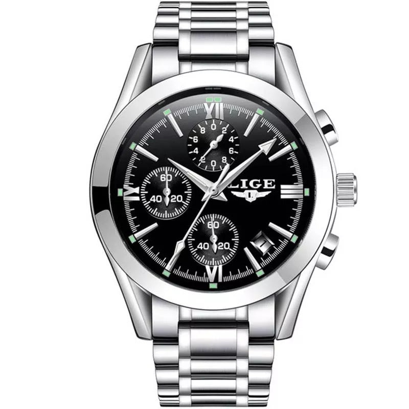 LIGE 9839SS 2022 Stylish Waterproof Quartz Men’s Watch