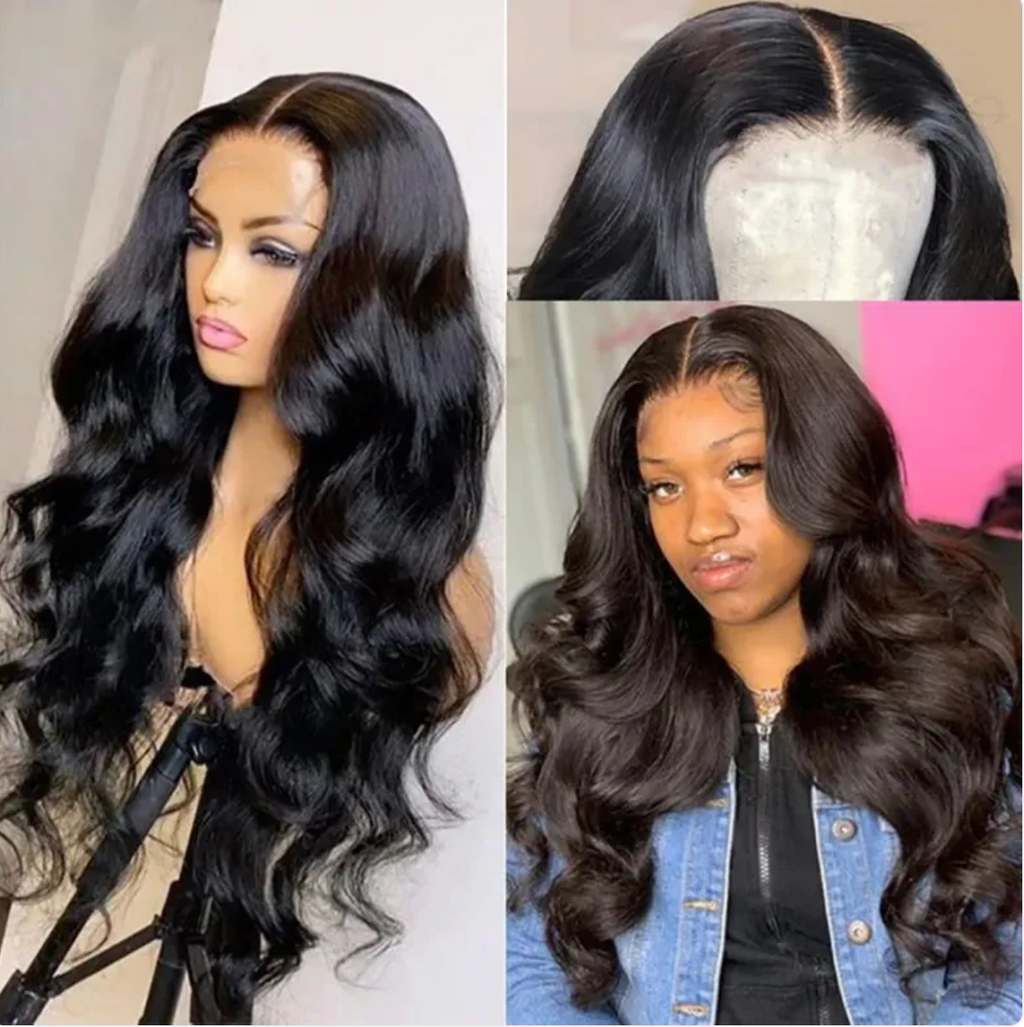 Front Lace Black Wig – Matte Fiber