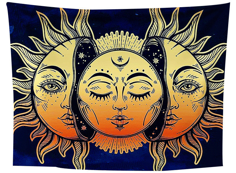 DIY Bohemian Mandala Skull Tapestry Home Decor