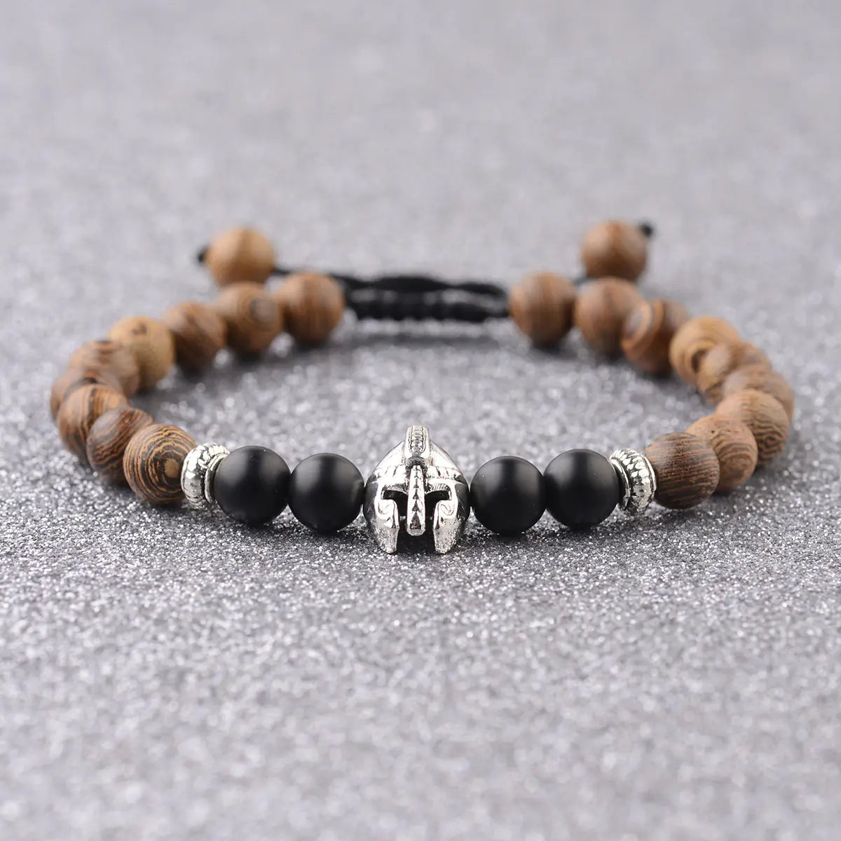 8mm Rainbow Chicken Wing Wood Chakra Bracelet