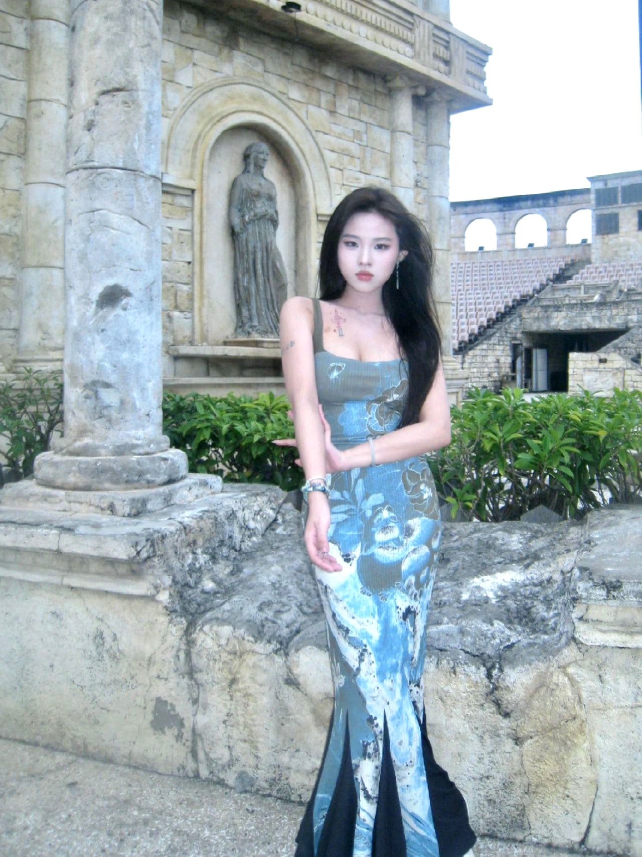 Retro Chinese Style Spicy Girl Suspender Dress